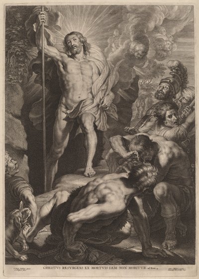 La resurrección de Schelte Adams Bolswert after Sir Peter Paul Rubens