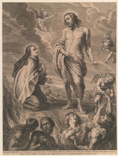 H. Theresia intercede por Bernardino de Mendoza de Schelte Adamsz. Bolswert
