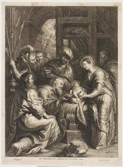 La Adoración de los Reyes de Schelte Adamsz. Bolswert