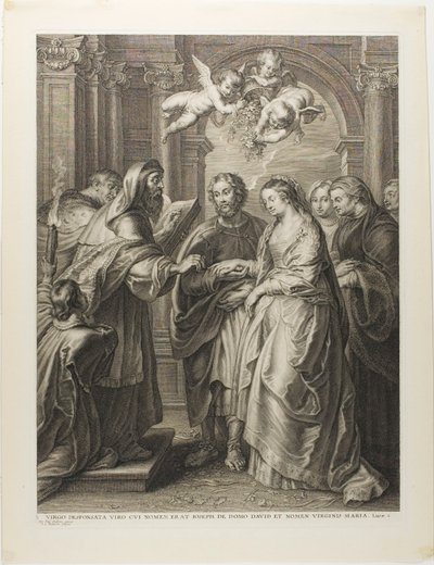 El matrimonio de la Virgen de Schelte Adamsz. Bolswert