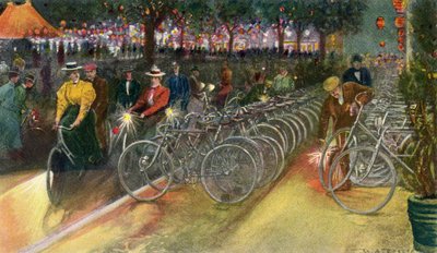 Ciclistas en Nueva York, c.1890, de 