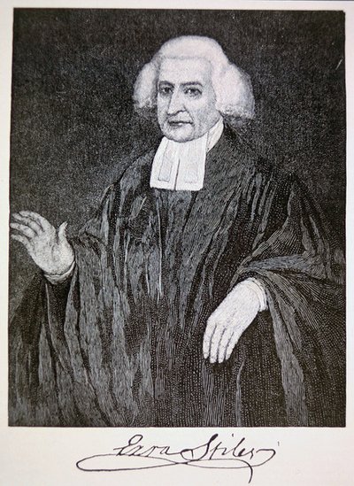 Ezra Stiles, después de la pintura de John Trumball de School American