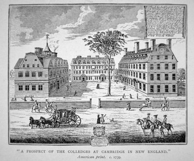 Harvard College, Cambridge, Massachusetts c.1739 de School American
