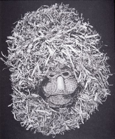 Máscara iroquesa (hoja de maíz) de School American