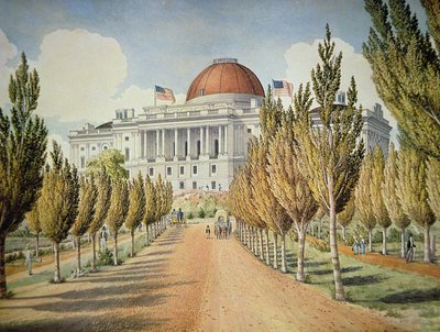 Vista del Capitolio de School American