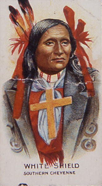 Escudo Blanco, de la tribu Cheyenne del Sur de School American