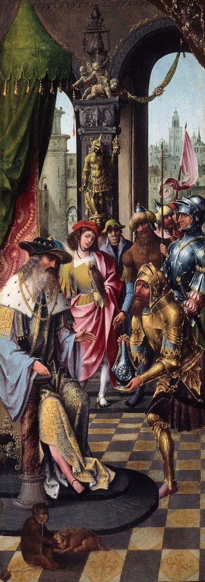 El rey David recibiendo el agua de la cisterna de Belén de School Antwerp