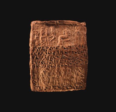 Estuche de tablilla cuneiforme impreso con cuatro sellos cilíndricos, c.20º-19º siglo a.C. de School Assyrian