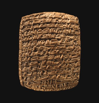 Tablilla cuneiforme: carta privada, c.20º-19º siglo a.C. de School Assyrian