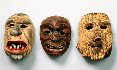 Tres máscaras navideñas austriacas de School Austrian