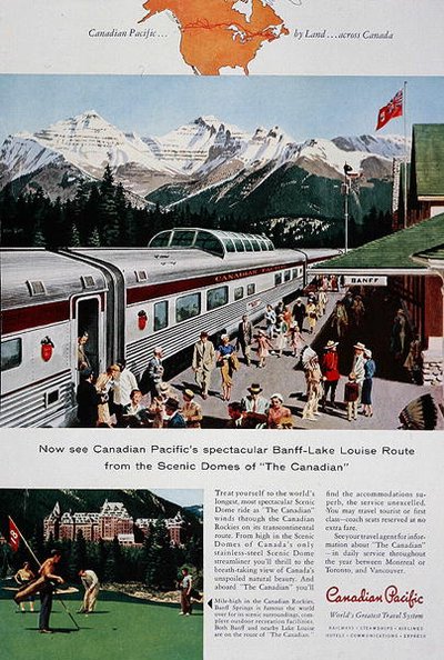 Anuncio del Ferrocarril Canadiense del Pacífico para 