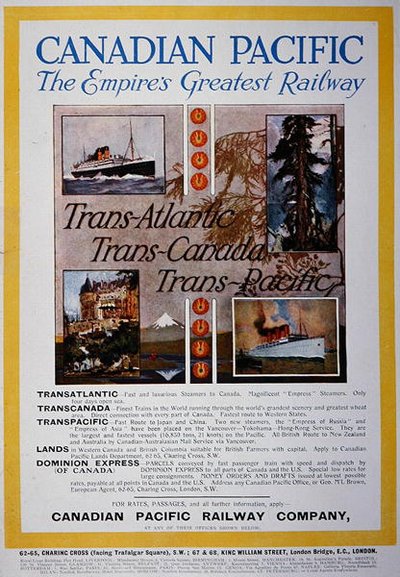 El ferrocarril más grande del imperio, cartel de Canadian Pacific de School Canadian