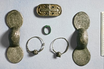Joyería de Camon, Amiens, Somme, carolingia, siglo VII-X de School Carolingian