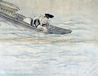 Un hundimiento chino. sd. siglo XIX de School Chinese