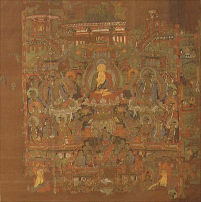 Ch.1.iii.02 Paraíso de Bhaisajyaguru, siglo VIII-IX, Tunhuang de School Chinese