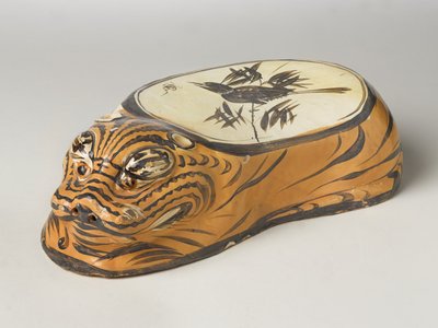 Almohada de Cerámica Cizhou en Forma de Tigre de School Chinese