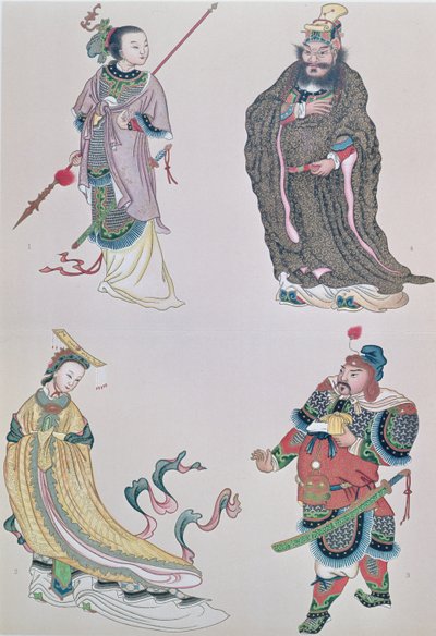 Héroes y heroínas de la historia china, incluyendo a la emperatriz Wu de School Chinese