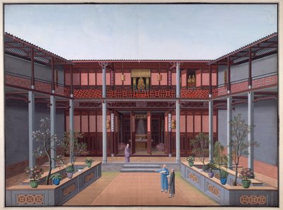 Templo de Honam - Salón de Kuan Yin, Patio del Zen de School Chinese