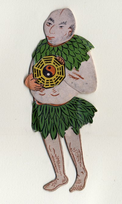 Hombre simbolizando “Yin y Yang”. Objeto decorativo chino. sd. Siglo XIX. de School Chinese
