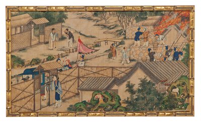 Una de las veinticuatro escenas de El sueño de la cámara roja de School Chinese