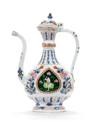 Jarra y tapa Rose-Imari para el mercado de Oriente Medio, segundo cuarto del siglo XVIII de School Chinese