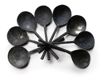Colección de cucharas, la mayoría del siglo XVIII de School Dutch