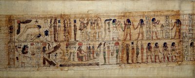 Arte egipcio antiguo: Papiro mitológico de Serimen de School Egyptian