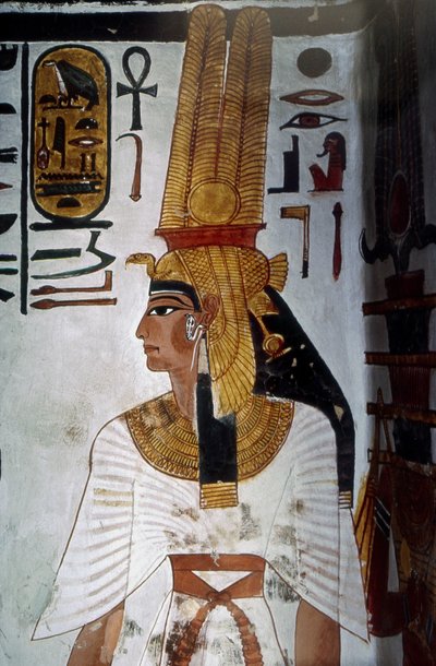 Luxor, Tebas: Retrato de Nefertari (RAMSES II). de School Egyptian