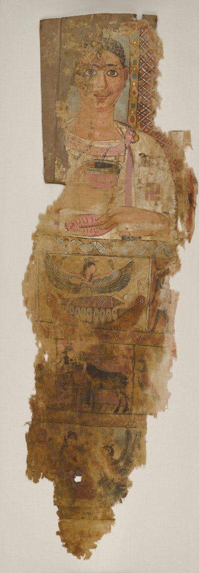 Sudario de retrato de un joven, primera mitad del siglo IV de School Egyptian