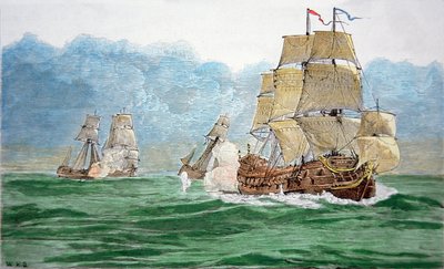 Avery persiguiendo el barco del Gran Mogol de School English