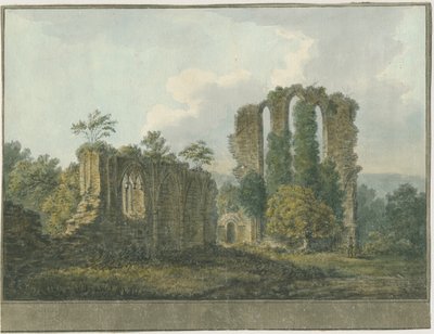 Croxden Abbey: acuarela, nd [1805] (pintura) de School English