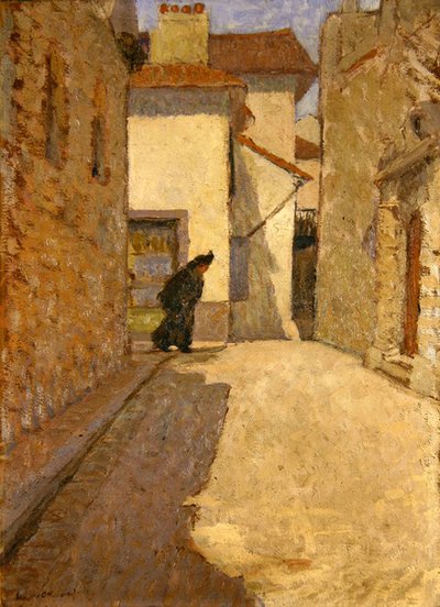 Figura en una calle de Dieppe de School English