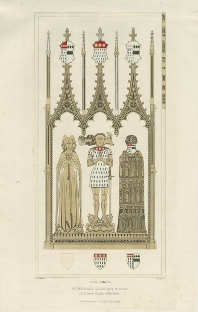 Interior de la Iglesia de Okeover - Monumento a Humphrey Oker de School English