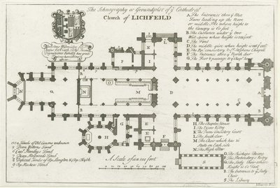 Catedral de Lichfield - Plano del suelo de School English