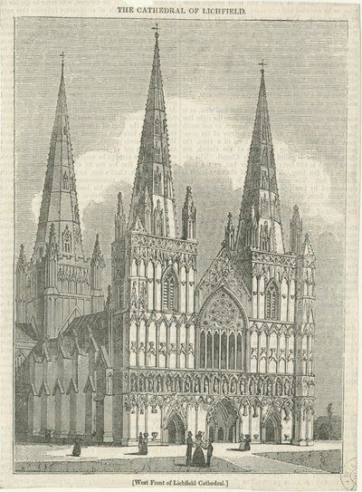 Catedral de Lichfield - Fachada Oeste de School English