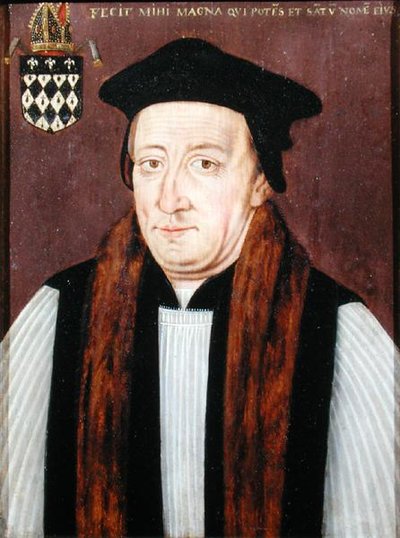 Retrato de William de Waynflete, Obispo Wayneflete de School English