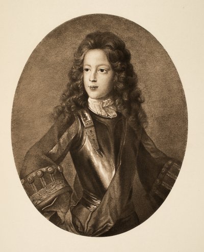 Príncipe James Francis Edward Stuart, pub. 1902 (colotipia) de School English