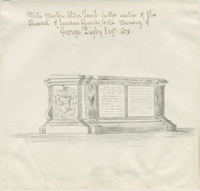 Iglesia de Sandon - Tumba de George Digby de School English