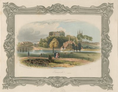Castillo de Tamworth: grabado en acero (tintado), nd [c 1841] de School English