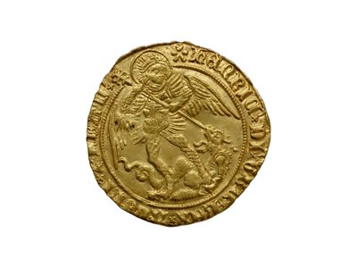 Moneda Tudor del tesoro de Asthall de School English