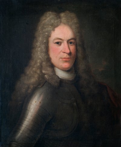 Hombre desconocido con armadura (óleo sobre lienzo) de School English