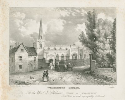 Iglesia de Wednesbury (litografía) de School English