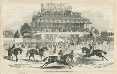 Wolverhampton - Grand Stand: grabado en madera, nd [c.1844] de School English