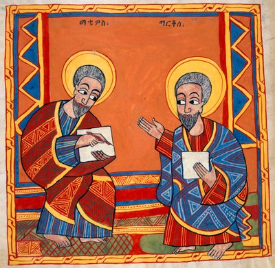 O. 481, f.125v Imagen de San Lucas y San Juan los evangelistas, de 