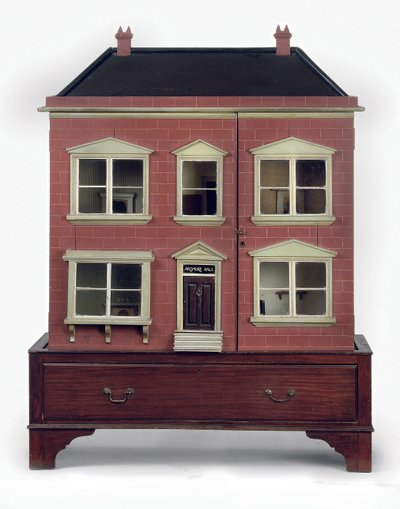 Casa de muñecas sobre base asociada con cajón de School European