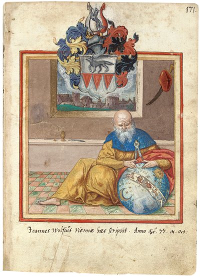Página del Álbum Amicorum de Salomon Schweigger von Sulz de School European