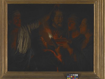Salomé con la cabeza de Juan el Bautista (óleo sobre lienzo) de School European