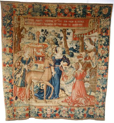 Escena alegórica de School Flemish