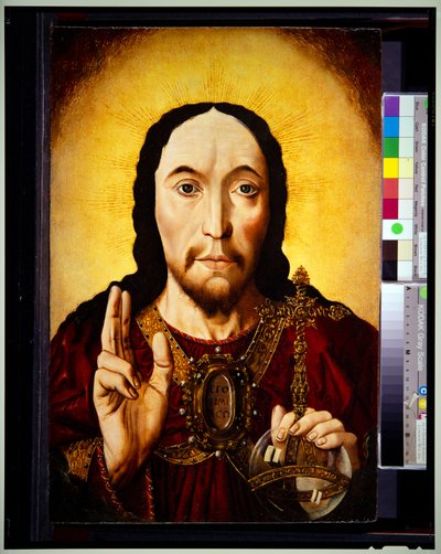 Cabeza de Cristo (pintura) de School Flemish