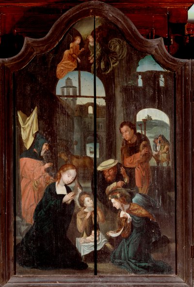 Tríptico de la Natividad, panel central de School Flemish